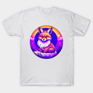 Purple Kitsune Fox T-Shirt